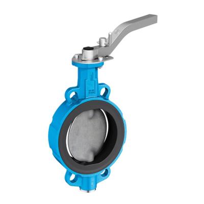 China Food/Chemical/Oil/Electric Power/Textile/AWWA DI ISO DIN Paper GOST Standard Wafer 3 4 6 8 Inch Ductile Iron Butterfly Valve DN 80 for sale