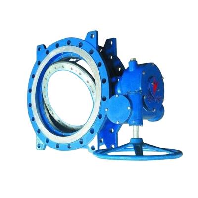 China Food/Chemical/Oil/Electric Power/Textile/Paper Double High Grade DN400 PN16 BS Flange Type Triple Eccentric Butterfly Valve For Water Oil Gas for sale