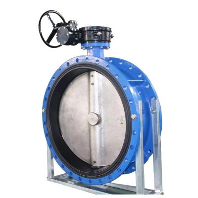 China Food/Chemical/Petroleum/Flange Double Electric Power/Textile/Paper Performance DN400 PN16 BS Triple Eccentric Butterfly Valves for sale