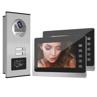 China NIGHT VISION multi apartment door phone intercom aluminum alloy video doorbell video with clear night vision outdoor camera for sale