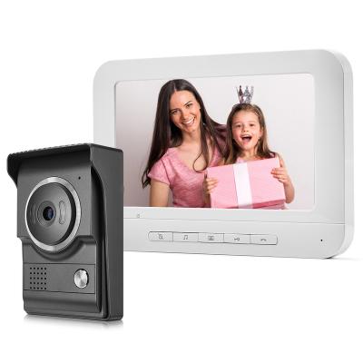 China NIGHT VISION 7 inch tft lcd screen video door intercom video villa phone doorbell with CMOS camera for sale