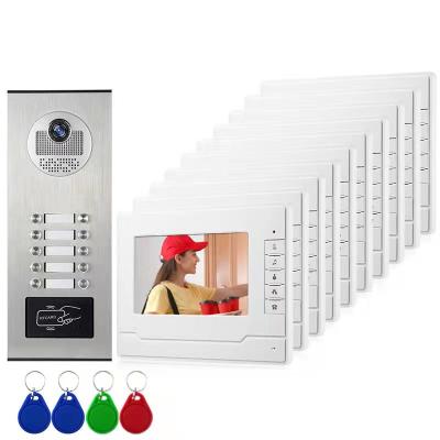 China 7 inch color control video door phone for multi apartment intercom XSL-V70N-530-10 for sale