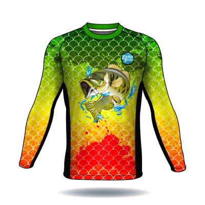 China Antibacterial Custom Sublimation Tournament Fishing Shirts Mens Long Sleeve Kryptek Camouflage Fishing Tank Top for sale