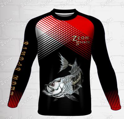 China Antibacterial New Designs Customized Black Shirts Quick Dry Mens Fishing Shirts Long Sleeve UV Fishing Shirts for sale