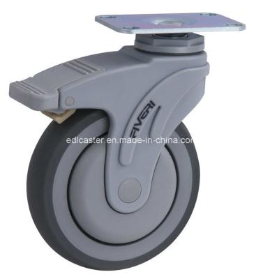 China All Plastic Bracket Casters 5