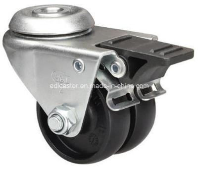 China Nylon Wheel Material 80kg Bolt Hole Brake PA Machine Caster 3182-13 for Construction for sale