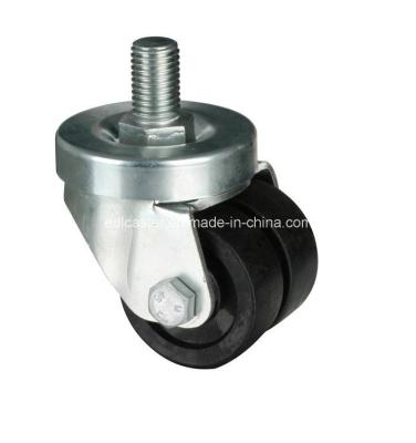 China 150kg Threaded Swivel PA Machine Caster 6132-13 in Black Color for Caster Application for sale