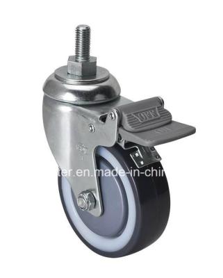 Cina Carico massimo 130 kg TPU Caster di freno a filo per Edl Medium 4 in vendita