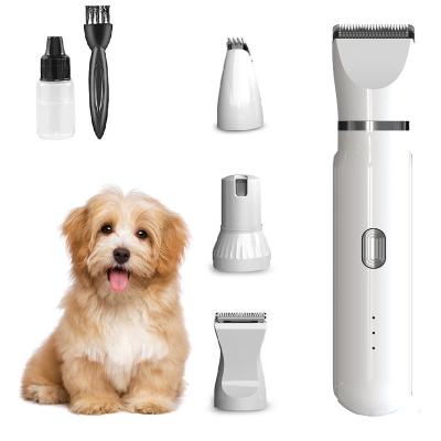 China USB Pet Grooming Clippers Kit Hair Trimmers and Viable Electric Clippers 4 in 1 Set for sale