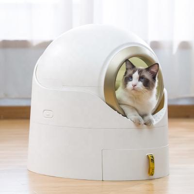 China Semi-automatic Cat Litter Box Intelligent Cat Toilet Of Cat Toliet Shovel Excrement Tools Drawer for sale