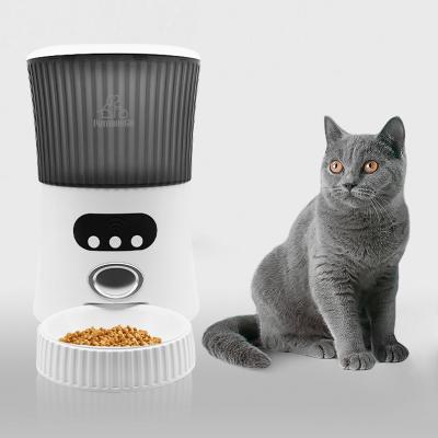 China 2023 Hot Selling Dog Cat Smart Pet Feeder Wifi Automatic App Remote Control Chip Automatic Pet Feeder for sale