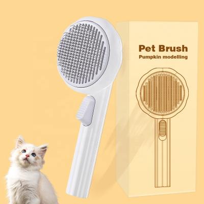 China Cat Dog Little Bee Brush Cleaning Hair Removal Grooming Pet Massage Sustainable Material Pumpkin Hot Sale for sale