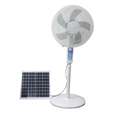 China 5 Fan Outdoor High Leaf Vertical Efficient Fan Rechargeablele Solar Fan zu verkaufen