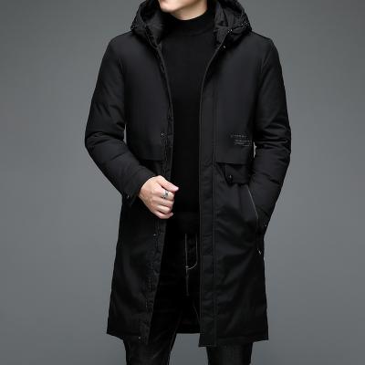 China Anti-wrinkle men's winter cotton jacket plus size 3XL long jacket men's cotton jacket gram coat hooded loose men for sale