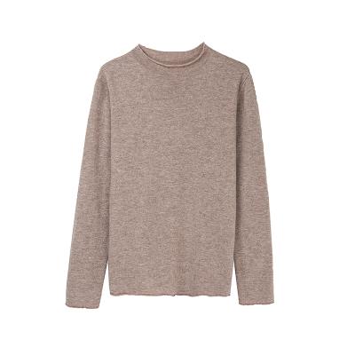 China parride knitted sweater tops fashion custom women s round neck long sleeve high neck women s clothing solid color girl casual sweater for sale