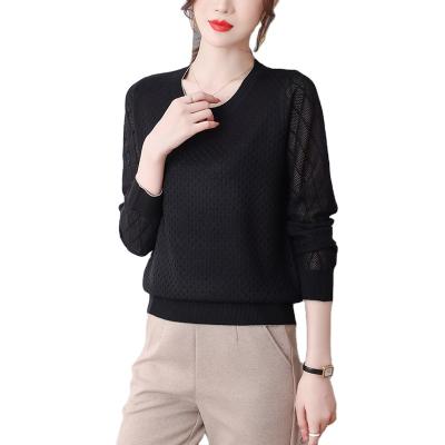 China Autumn Winter Basic Round Neck Anti-wrinkle Knitting Basing Solid Minimalist Cheap Tops Pullovers Sweaters 2021 Hot Women for sale