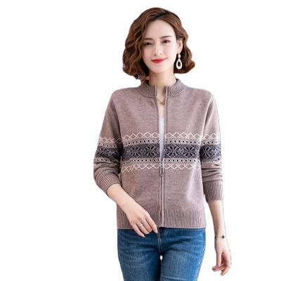 China Autumn Button Knitted Sweater Women's Korean version of Anti-wrinkle the new lazy jacket loose women's cardigan fashion wild turtle neck shirt zipper for sale