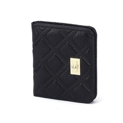 China New Designer Brand Name Leather Wallet Anti-theft Money Clip Full Grain Leather Wallet Manufacturer for sale