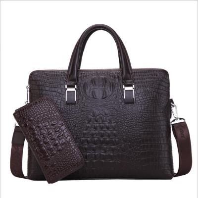 China Fashion Good Quality Brand PU Leather Tote Shoulder Business Executive Briefcase Handbags For Men for sale