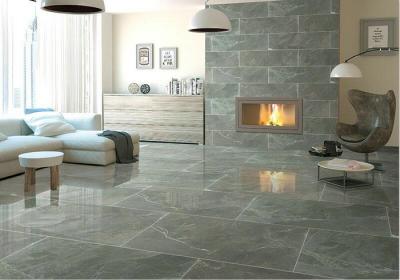 China Grey Polished Porcelain Floor Tiles Acid Resistant Matte surface available for sale