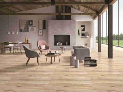 China 10mm Porcelain Wood Effect Outdoor Tiles Different Texture Combinations Golden Yellow for sale