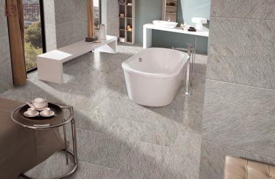 China Matte Surface Non Slip Porcelain Tile Light Grey Thickness 10mm 600x600mm for sale