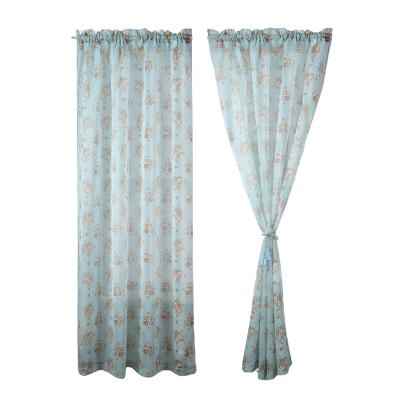 China Best Selling Luxury Blackout Curtain Printed Gauze Curtains For European Living Rooms And Bedrooms Hotel Gauze Curtain for sale