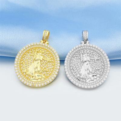 China CLASSIC buss down ready to ship vvs moissante s925 pendant women men pendant for sale