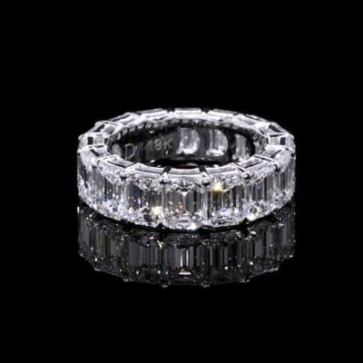 China New CLASSIC fashion vvs full cut green moissanite diamond 10k solid gold iced out mens jewelry ring for sale