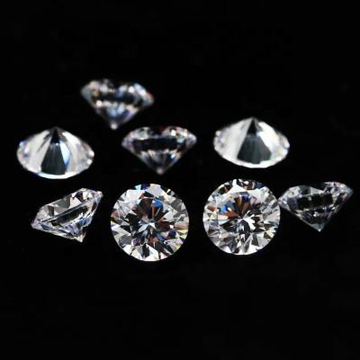 China Heat Resistant/Spark 0.5ct 5mm DEF Round Moissanite White Diamond Loose Stone 8h & 8a Cut Round Shape Moissanite for sale