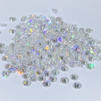 China Iridescent Color 6.5mm 1CT Vvs Vvs Color 6.5mm 1CT Vvs Iridescent Jewelry Moissanite Brilliant Cut Stone Diamond Loose Gemstones for sale