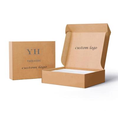 China Recyclable Custom eco friendly mail shipping boxes color printing corrugated paper packaging for sale