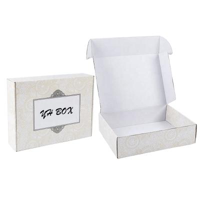 China Recyclable Factory customised printed mailing packing boxes for white cardboard shipping for sale