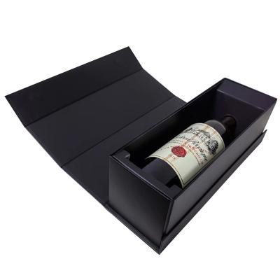 China Recycled Materials Luxury Cardboard Soft Touch Packaging Paper Glass Wine Boxes Packing Bottle Gift Box For Whisky for sale