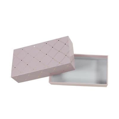 China Recyclable Custom Packaging Manufacturer Fancy Design Food Cute Pink Candy Gift Chocolate Packaging Paper Gift Box with Lid for sale