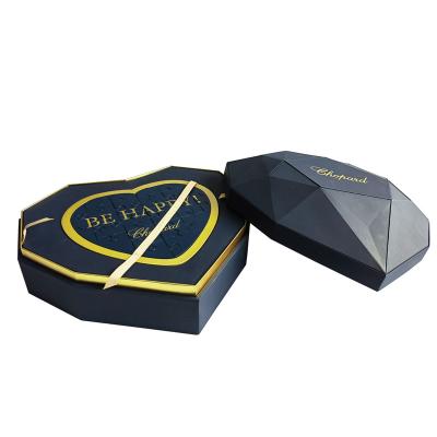 China Recyclable Luxury design gold foil stamped wedding chocolate paper cookie candy packaging box for sale