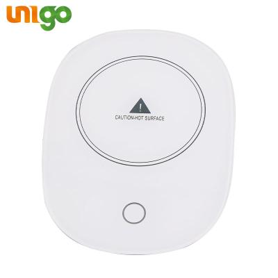 China Coaster Unigo drop proof constant temperature smart heating dropshipping waterproof wear resistant usb powered automatic induction heating cup warmer for sale