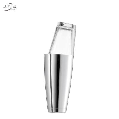 China Cocktail Shaker Set Premium Professional Bar Accessories Tools Stainless Steel Glass Metal Cocktail Shakers Boston for sale