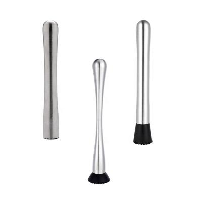 China Viable Bar Accessories Tools Metal Crushed Squeezing Sticks Ice Hammer Stainless Steel Super Bartender Cocktail Muddler for sale