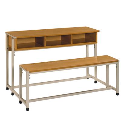 China School sets (furniture) wooden school table and chair, double bench table, 3 seater for sale