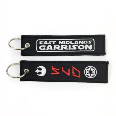 Κίνα Ethiopian Custom Key Ring Cabin Crew Gift Promotional Style Airline Key Chain Embroidery Luggage Tag προς πώληση