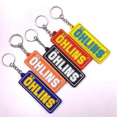 Cina Promotional Gift Best Quality Custom Rubber Embossed Keychains For Promotional Gift in vendita