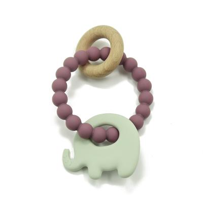 China 100% Food Grade Silicone Non-Toxic Non-Toxic Sensory Teething Toy Bracelet Baby Silicone Teether for sale