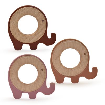 China Wholesale Non-Toxic Chew Pendant Silicone Baby Teether Animal Silicone Elephant Teether for sale