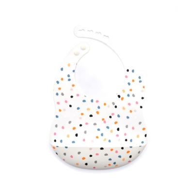 China Toddler Feeding Manufacturer Antibacterial Waterproof Silicone Baby Bib With For Baby for sale