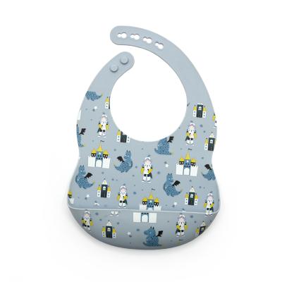 China Wholesale BPA Free Silicone Baby Bibs Set With Food Catcher for sale