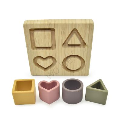 China Toy Hot Product Children Montessori Wooden Cartoon Geometric Shape Educational Puzzle For Kids for sale