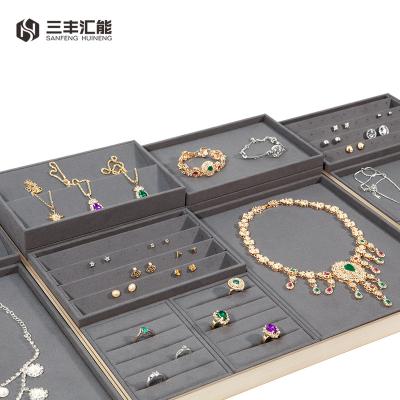 China Custom Wholesale Jewelery Store Display Necklace Display Tray Jewelry Tray Jewelry Stackable Jewelry Display Tray for sale