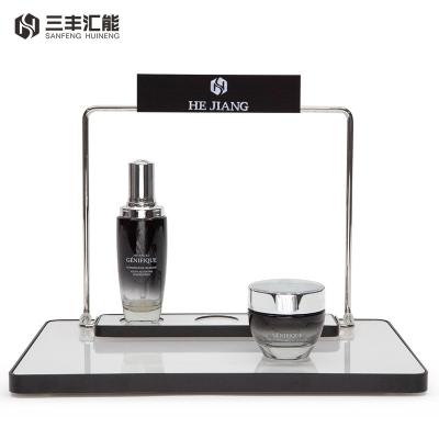 China Wooden+Acrylic+Metal 2022 OEM/ODM Manufacturing Customization Luxury High Quality Perfume Cosmetic Display Stand For Wholesale for sale