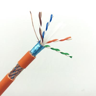 China Networking China supplier SFTP cat6 cable transit test 24AWG copper low loss for sale